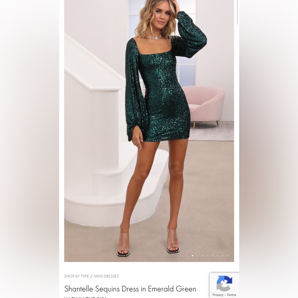 Lucy in the sky Shantelle green dress